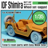 DW35039 IDF M151 Shimira sagged wheel set (for Academy 1/35)