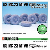 DW35049 US MK.23 MTVR Sagged Wheel set (for Trumpeter 1/35)