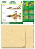 PPA5003 Airbrush CAMO-MASK for 1/48 IDF F-16A Camouflage Scheme