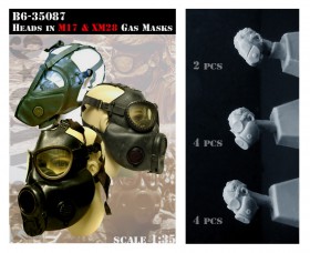 B6-35087 Heads in Gas Masks