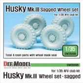 DW35095 US Husky MK.III Sagged Wheel set (for AFV Club 1/35)