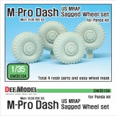 DW35104 US MATV M-Pro Dash Sagged wheel set (for Panda 1/35)