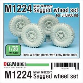 DW35106 U.S M1224 MRAP M-pro Sagged wheel set (for Bronco 1/35)
