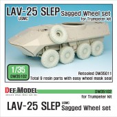 DW35102 US LAV-25 SLEP Sagged Wheel set (for Trumpeter 1/35) Retooled DW35011