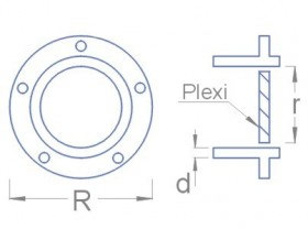 RB04814 Иллюминатор Type С ( R-14mm; r-10mm; d-0,5)