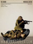 CR-35006 MEDICAL SISTER /  Red Army / 2 figures + Base