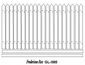 GL-095 Wooden Fence 90°