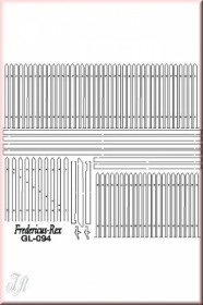 GL-094 Wooden Fence include 1 gate