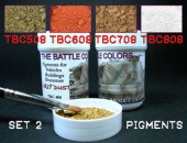 ТВС2  4 pots of pigments THE BATTLE COLORS Set 2