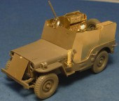 GM35007 Armoured Jeep with SCR-193 U.S. WWII radio set + workable leaf springs