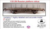 LZ35102 Russian 20t platform railcar