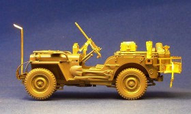 GM35011 M48 dash gun mount and accessories + rear stowage rack + SCR-510 radio set  for WWII U.S. 1/4 ton 4x4 truck