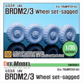 DW35041 BRDM-2 Sagged Wheel set (for Trumpeter 1/35)