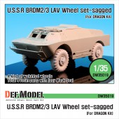 DW35019 BRDM-2/3 LAV Sagged Wheel set (for Dragon 1/35)