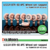 DW35018 BTR-60 APC Sagged Wheel set (for Trumpeter 1/35)