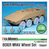 DW35015 GTK Boxer MRAV Sagged Wheel set (for Hobbyboss 1/35)