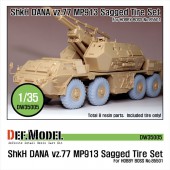 DW35005 Sz77 DANA ShKH MP913 Sagged Tire set (for Hobbyboss 1/35)
