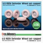 DW35022 U.S RSOV Defender Sagged wheel set (for Hobbyboss 1/35)