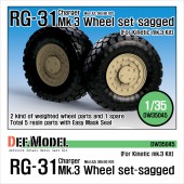 DW35045 RG-31 Mk.3 Sagged Wheel set (for Kinetic 1/35)