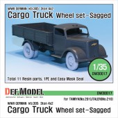 DW30017 WW2 German 3t Cargo(Opel) Truck Wheel set (for Tamiya/Italeri 1/35)