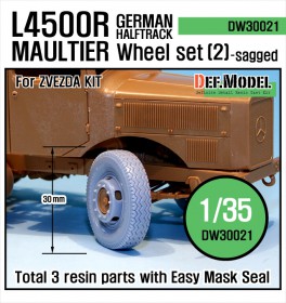DW30021 WW2 German L4500 R Maultier Wheel set 2 (for Zvezda 1/35)