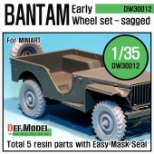 DW30012 WW2 U.K. Bantam Early Wheel set (for Miniart 1/35)