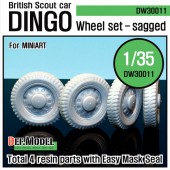 DW30011 WW2 U.K. Dingo Wheel set (for Miniart 1/35)