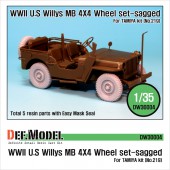 DW30004 Willys MB 4x4 Truck Wheel set (for Tamiya 1/35)