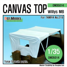 DM35014 Canvas Top for Willys MB 4x4 Truck (for Tamiya 1/35)