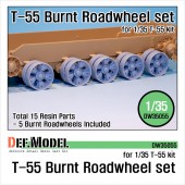 DW35055 T-55 Burnt roadwheel set (for T-55 kit 1/35)