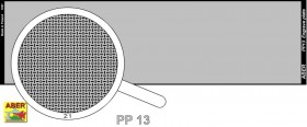 PP13 Engrave plate (140 x 39 mm) - pattern 13