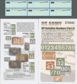 D726062 US ARMY OIF Battalion Numbers (Part 4) 1/72
