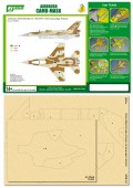 PPA5005 Airbrush CAMO-MASK for 1/48 IDF F-16D Camouflage Scheme
