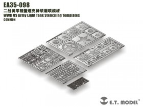 EA35-098 WWII US Army Light Tank Stenciling Templates