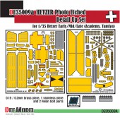 DE35009A Hetzer PE Full Detail Up set (Early/mid/late) (for Academy/Tamiya 1/35)