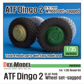 DW35053 Dingo 2 ATF Sagged Wheel set (for Revell 1/35)