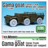 DW35061 US M561 'Gama Goat' Sagged Wheel set (for Tamiya 1/35)