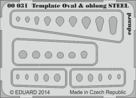 EDU-00031 Template ovals & oblong STEEL