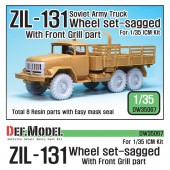 DW35067 ZIL-131 Sagged wheel set with Correct Grill parts (for ICM 1/35)