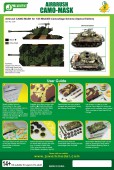 PPA5134 Airbrush CAMO-MASK for 1/35 M4A3E8 Camouflage Scheme (Speical Edition)