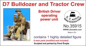 LZ35915 British D7 bulldozer driver operating power unit