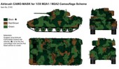 PPA5145 Airbrush CAMO-MASK for 1/35 M2A1 / M2A2 Camouflage Scheme