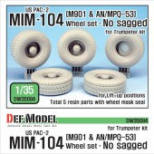 DW35094 US MIM-104 M901 & AN/MPQ-53 Wheel set - No sagged (for Trumpeter 1/35)