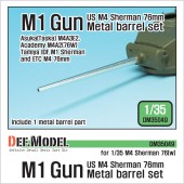 DM35049 US M4 Sherman 76mm M1 Metal barrel set (for 1/35 Sherman 76(w) kit)