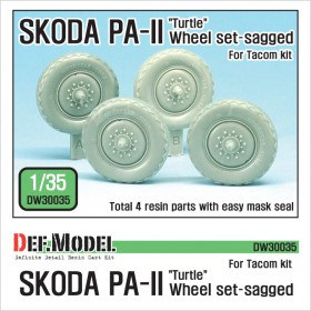 DW30035 Czech SKODA PA-II Sagged Wheel set (for Tacom 1/35)