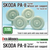 DW30035 Czech SKODA PA-II Sagged Wheel set (for Tacom 1/35)