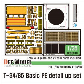 DE35010 T-34/85 PE Detail Up set (for Academy/Tamiya/Zvezda 1/35)