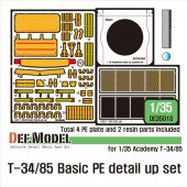 DE35010 T-34/85 PE Detail Up set (for Academy/Tamiya/Zvezda 1/35)