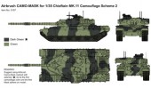 PPA5157 Airbrush CAMO-MASK for 1/35 Chieftain MK.11 Camouflage Scheme 2