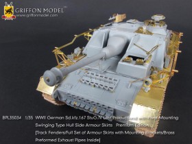 BPL35034 1/35 WWII German StuG.IV Last Production with Swinging Type Hull Side Armour Skirts Premium Edition